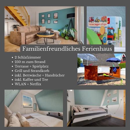 Familienfreundliches Ferienhaus In 5 Min Zum Strand Mit Terrasse Und Kostenlosem Parkplatz Cuxhaven Bagian luar foto