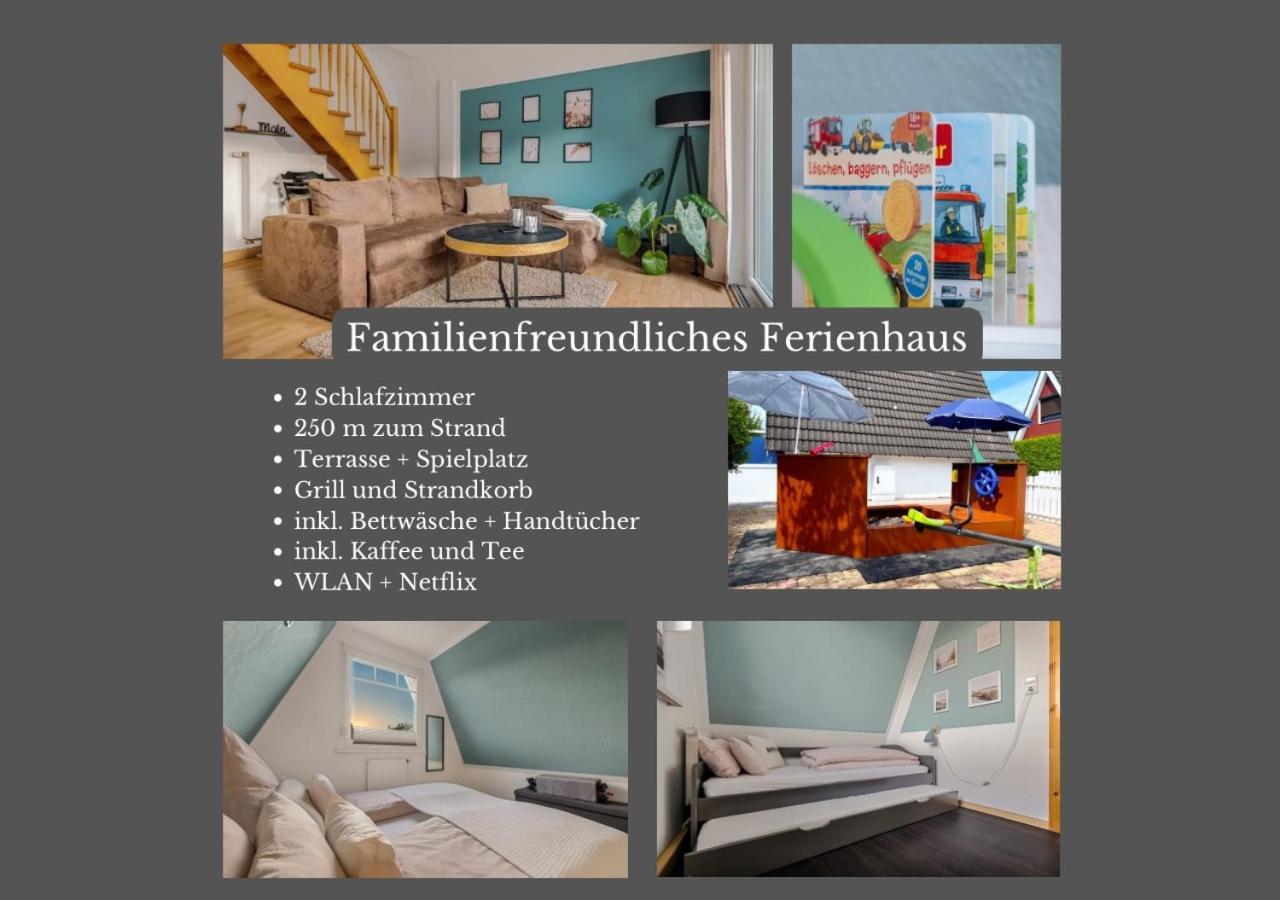 Familienfreundliches Ferienhaus In 5 Min Zum Strand Mit Terrasse Und Kostenlosem Parkplatz Cuxhaven Bagian luar foto